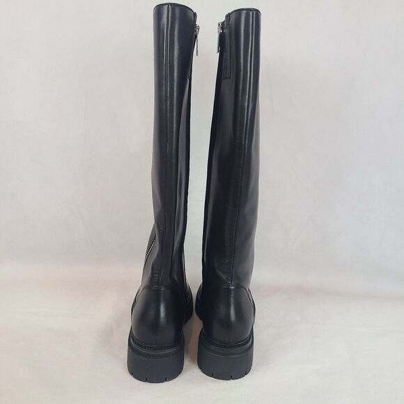 New MICHAEL KORS Women's (9.5) Black Regan Leather Riding Boots $442.95 - Picture 5 of 8